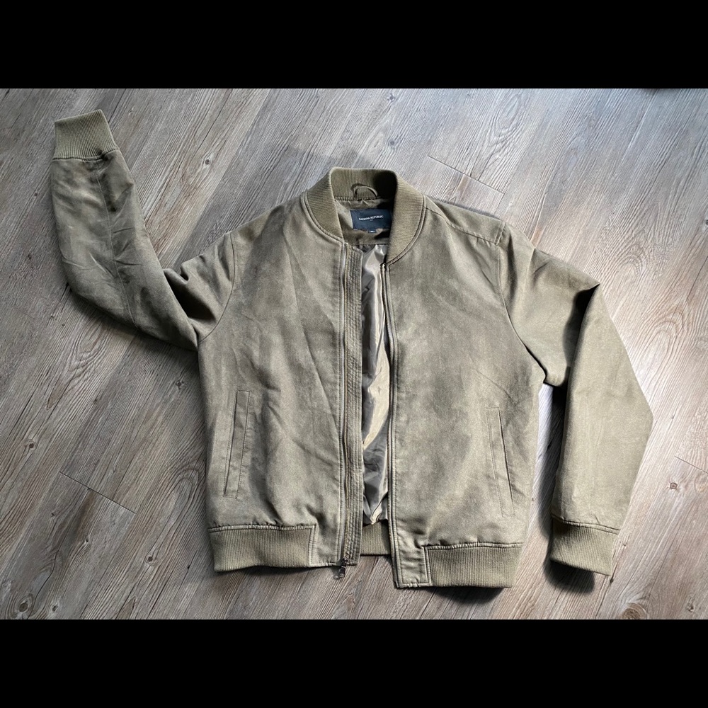 Olive Green Bomber Jacket